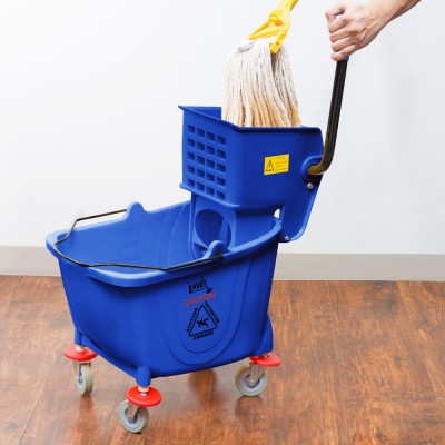 Leegin Hot Sale Double mop wringer trolley squeeze mop bucket small for home cleaning