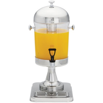 Commercial buffet durable 8L stainless steel plastic juice dispenser