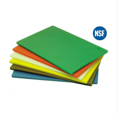 The Low MOQ HACCP Color Coded HDPE commercial plastic non-slip cutting board