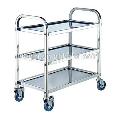 PRD-L3 Hot Sale Stainless Steel Food or Cleaning Restaurant Service Trolley