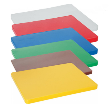 Low MOQ HACCP Color Coded HDPE Plastic Flexible Cutting Board for commercial kitchen