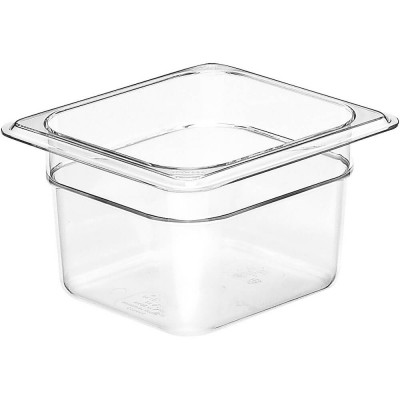 Leegin Hot Sale Hospitality Kitchen Storage Transparent 1/2 Hard Black Plastic GN Pan