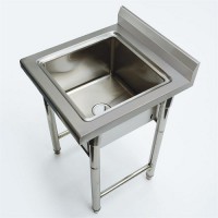 Commercial kitchen heavy duty stainless steel working table outdoor sink table